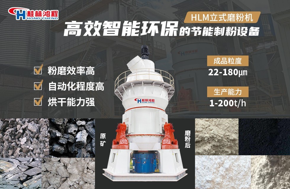 鋰輝石磨粉設備，HLM立式磨粉機