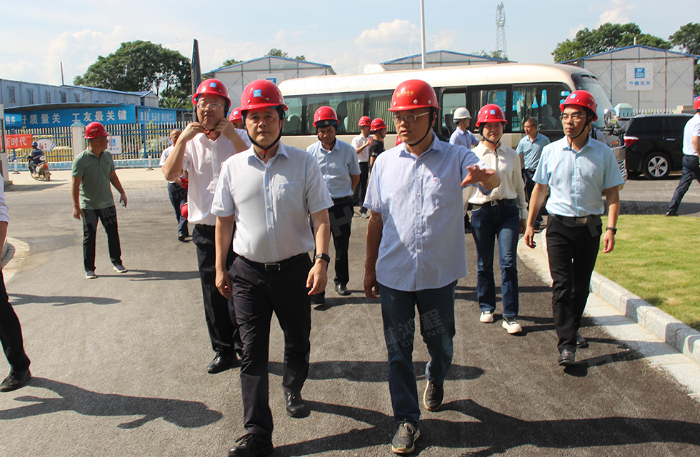 熱烈歡迎市長李楚一行蒞臨桂林鴻程寶山工業園區督導工作
